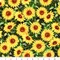 Fabric Hoffman Hunter Sunflower Flower Shoppe by the Quarter Yard W5478-60